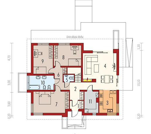 Projekt Domu Flo Ii Rzut Parteru Zdj Cie Od Archipelag Pracownia