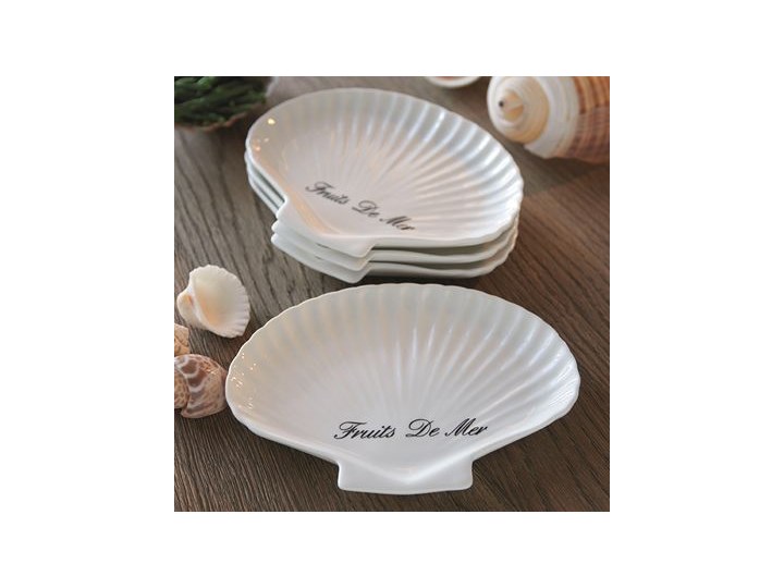 Komplet 4szt. talerzy Fruit de Mer