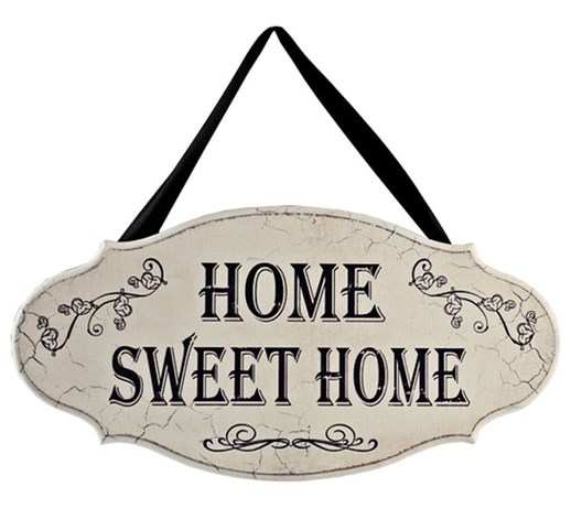 Romantyczne Wnętrze Tabliczka Home Sweet Home 30x14 Cm Darmowa 2957