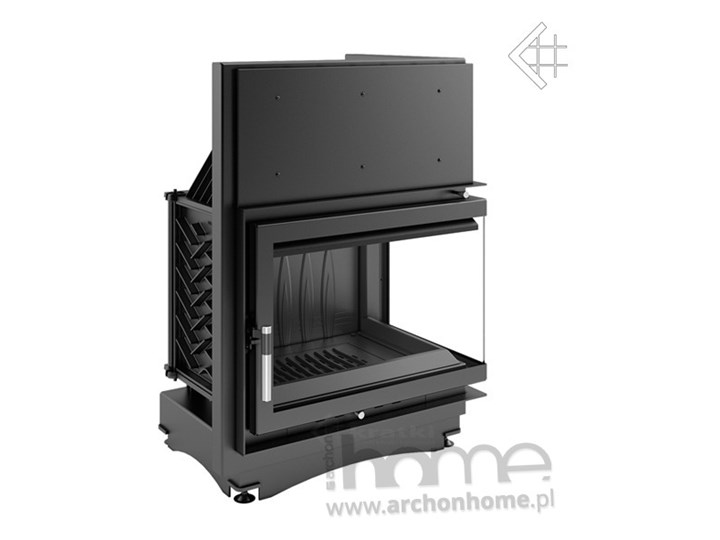 Kominek Zuzia prawy bez szprosa 16 kW, archonhome.pl