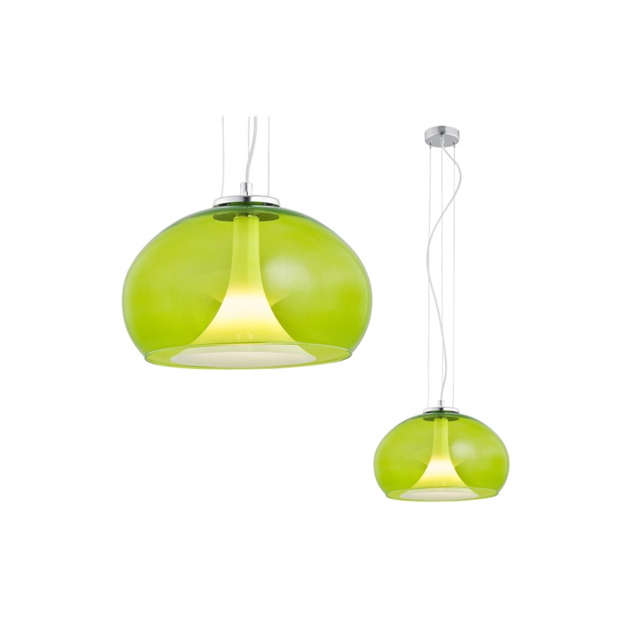 Lampa WISZĄCA zwis BASSA Argon 455 1pł zielona