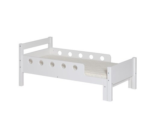 Białe łóżko rosnące dla dzieci Junior (140-190 cm)