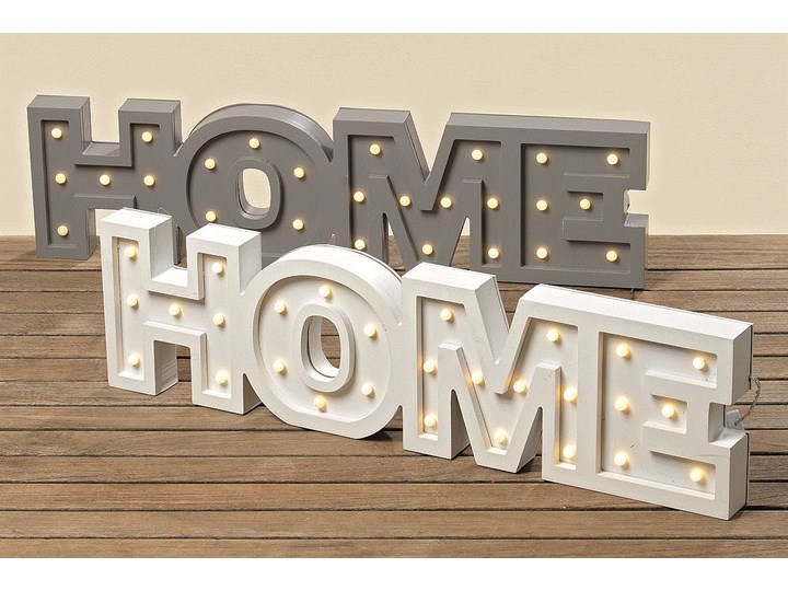 Dekoracyjny napis HOME White