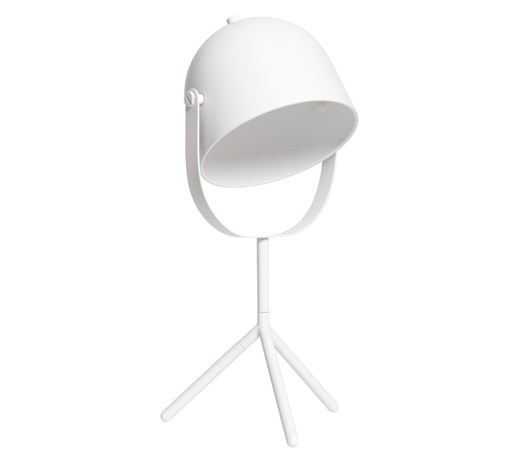 Lampka na biurko Monty, biała, wys 42, śr 17 cm