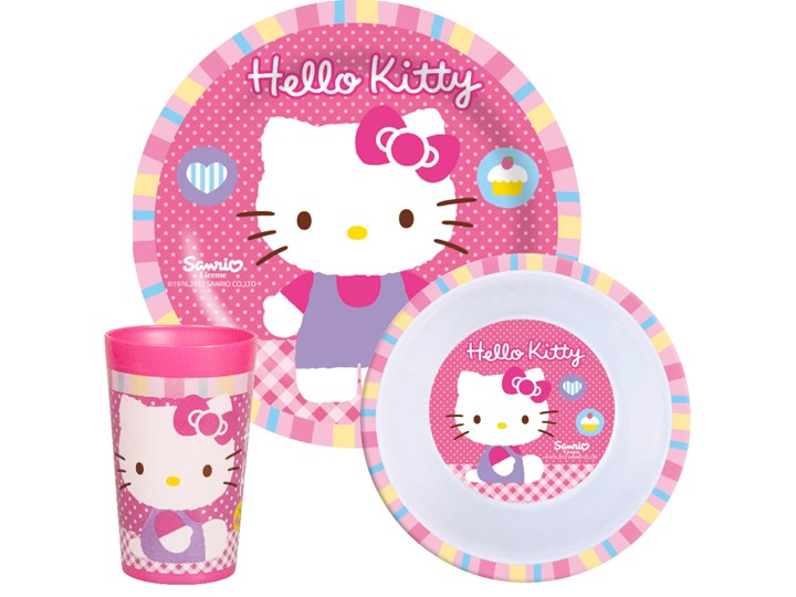 Zestaw obiadowy dla dziecka HELLO KITTY - P:OS - 1214312