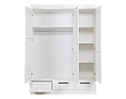 WOOOD :: SZAFA CONNECT TRZYDRZWIOWA skóra Otwierane Drewno Głębokość 53 cm Szerokość 140 cm Styl industrialny Wysokość 195 cm Styl nowoczesny