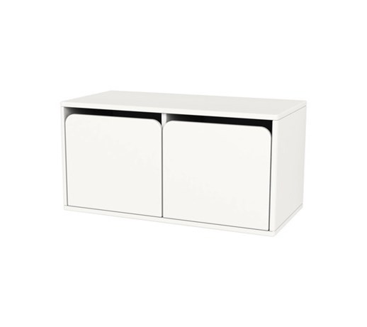 Szafka zamykana z 2 drzwiami wym.36x72x34,8, biały MDF