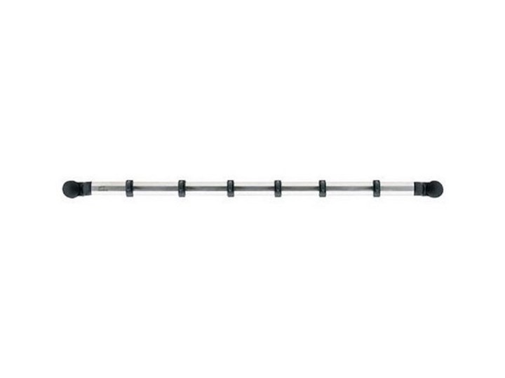 Brabantia ESSENTIAL Wieszak - Reling na Akcesoria Kuchenne + 12 Haczyków - Czarny