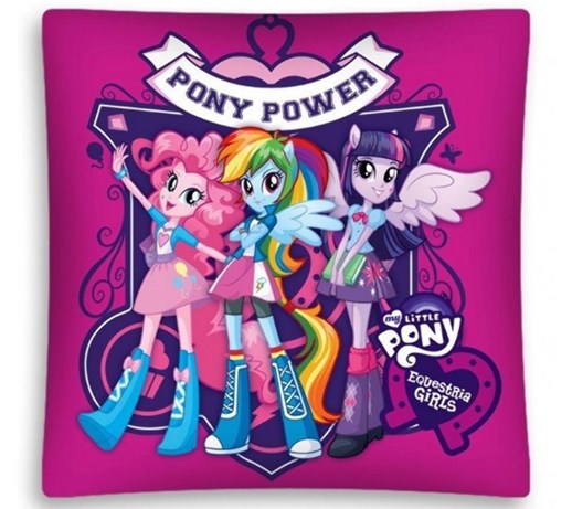 Poszewka Kucyki Pony 40x40 3D Pony Power EG 01 Detexpol