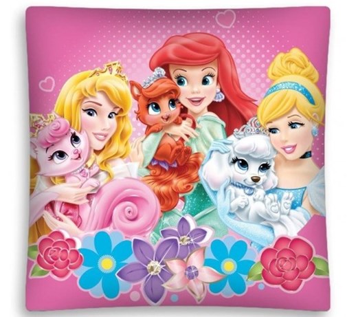 Poszewka Księżniczki 40x40 Prinsess 3D PRI 02 Detexpol
