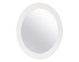 Lustro owalne białe