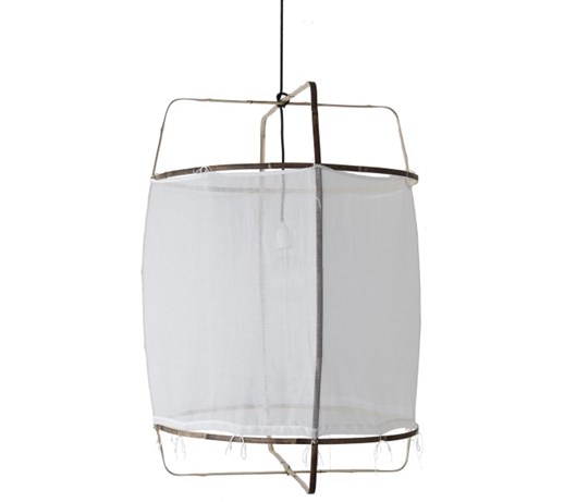 Ay illuminate Z1 bambusowa lampa wisząca z ręcznie tkaną bawełną