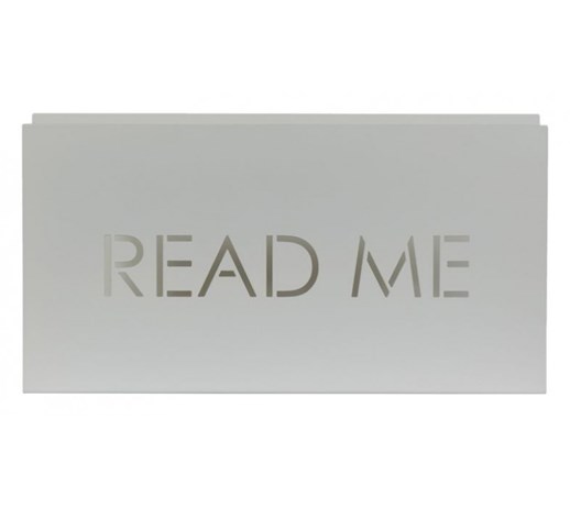Gazetnik read me biały