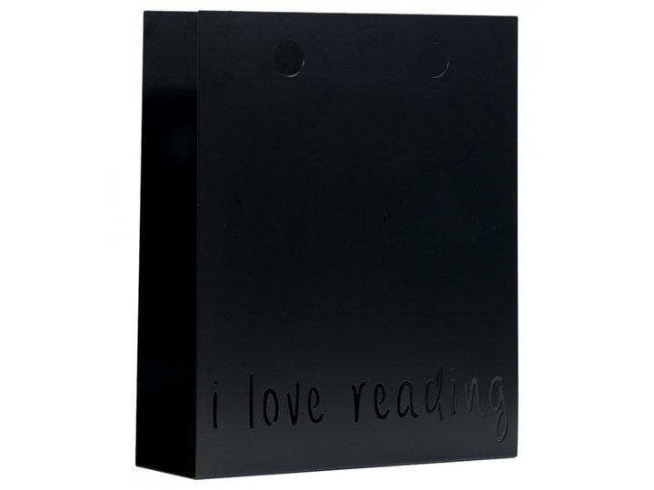 Gazetownik “i love reading“ czarny