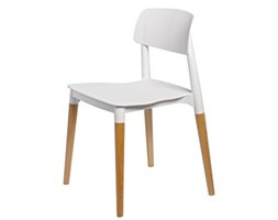 Krzesło Base Szerokość 43 cm Tworzywo sztuczne Wysokość 2 44 cm Drewno Wysokość 76 cm Styl Skandynawski