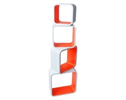 Regał CREATIVE CUBE CG4001 biało-czerwony