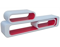 Regał CREATIVE CUBE CG3011 biało-czerwony