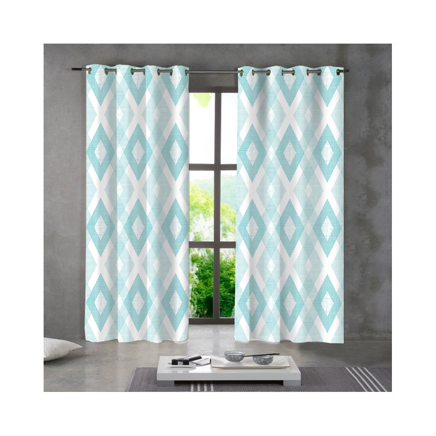 Zasłona TURKUSOWE DIAMENTY II Zasłony zdjęcia, pomysły, inspiracje