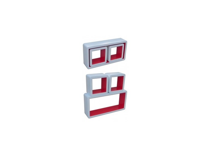 Regał CREATIVE CUBE CG3031 biało-czerwony