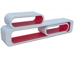 Regał CREATIVE CUBE CG3011 biało-czerwony