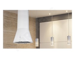 Okap Wyspowy Inspiro White 50 cm Biały Sterowanie Elektroniczne