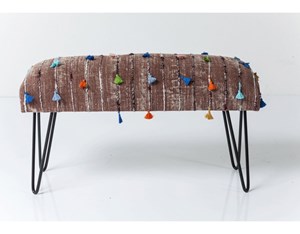 KARE Design :: Ławka Izzy Tassel 80 cm wielokolorowa