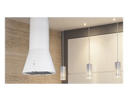 Okap Wyspowy Inspiro White 50 cm Biały Sterowanie Elektroniczne