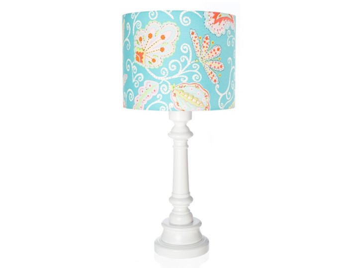 Lampa dla dzieci Turkusowe Kwiaty Granatowy