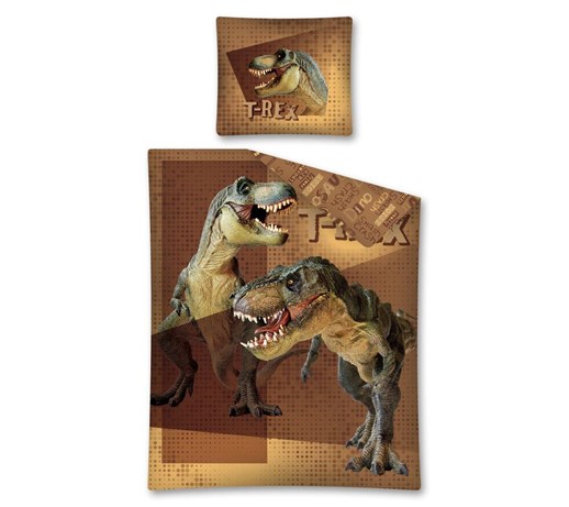 Pościel Licencyjna 160x200 Detexpol Zwierzęta Dinozaury 3B