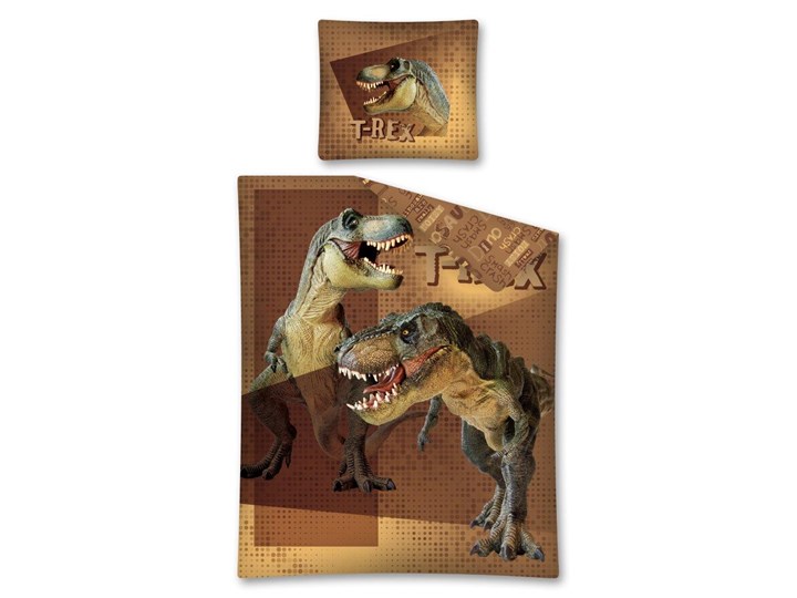 Pościel Licencyjna 160x200 Detexpol Zwierzęta Dinozaury 3B