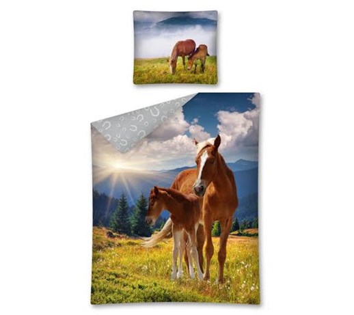 Pościel Licencyjna 140x200 Detexpol Zwierzęta Konie 2