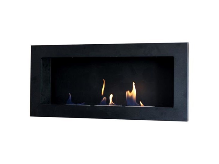 Biokominek dekoracyjny prostokątny 90x40 czarny Flat