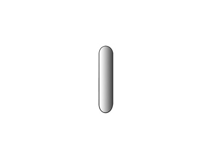 Lustro Gessi Goccia 270x1200mm czarne 39158.520