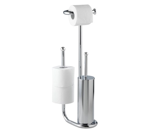 Stojak na papier toaletowy i szczotkę do WC, UNIVERSALO - 3 w 1, WENKO