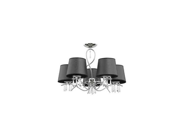 Lampa wisząca zwis Alfa Baron 5x40W E14 czarna, chrom 11485.00 - wysyłka w 24h