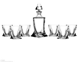 Karafka i 6 sztuk szklanek do whisky 4381 karafka do whisky szkło kryształ