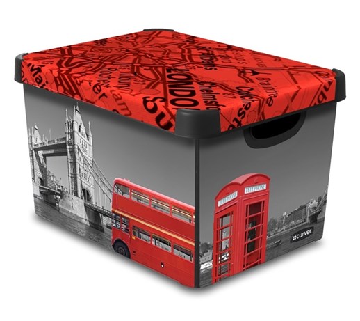 CURVER Pojemnik Deco's Stockholm L London 25 l, BEZPŁATNY ODBIÓR: WARSZAWA, WROCŁAW, KATOWICE, KRAKÓW!