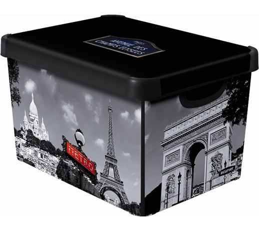 CURVER Pojemnik Deco's Stockholm L Paris 25 l, BEZPŁATNY ODBIÓR: WARSZAWA, WROCŁAW, KATOWICE, KRAKÓW!