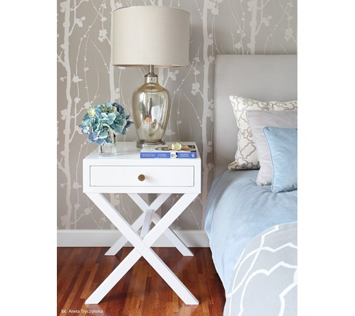 SZAFKA NOCNA HAMPTON CROSS WHITE SL COLLECTION