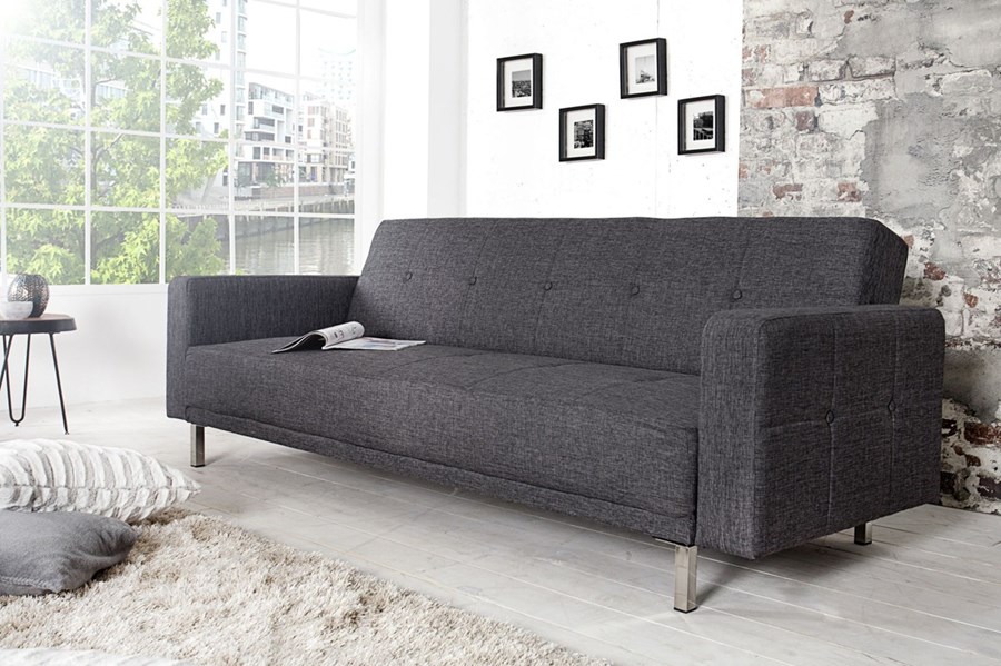 Sofa rozkładana Monako 215cm - antracyt