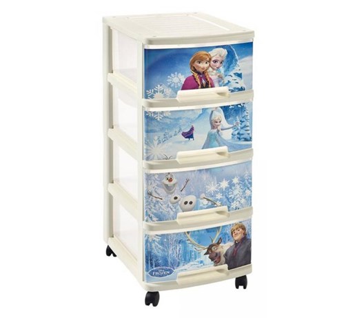 Praktyczny regał Curver Frozen 4 szuflady 222354