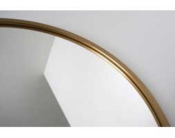 Lustro Scandi złote szkło płyta MDF Ścienne okrągłe Styl klasyczny