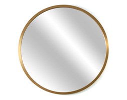 Lustro Scandi złote szkło płyta MDF Ścienne okrągłe Styl klasyczny