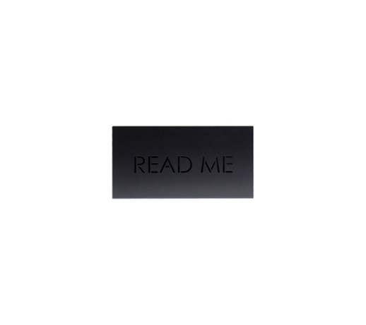 Gazetownik “READ ME”, czarny