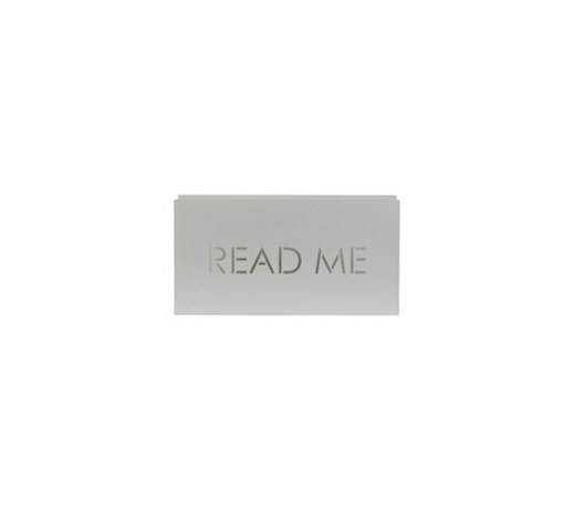 Gazetownik “READ ME”, biały