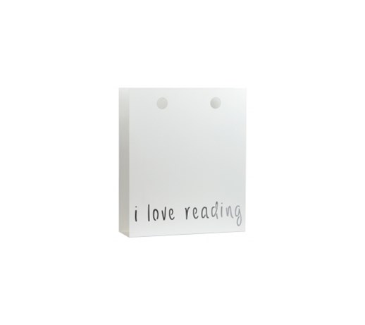 Gazetownik “I love reading“Gie El, biały