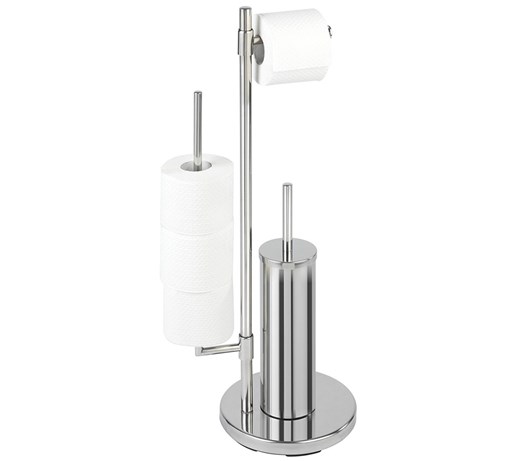 Stojak na papier toaletowy i szczotkę do WC, UNIVERSALO NEO - 3 w 1, WENKO