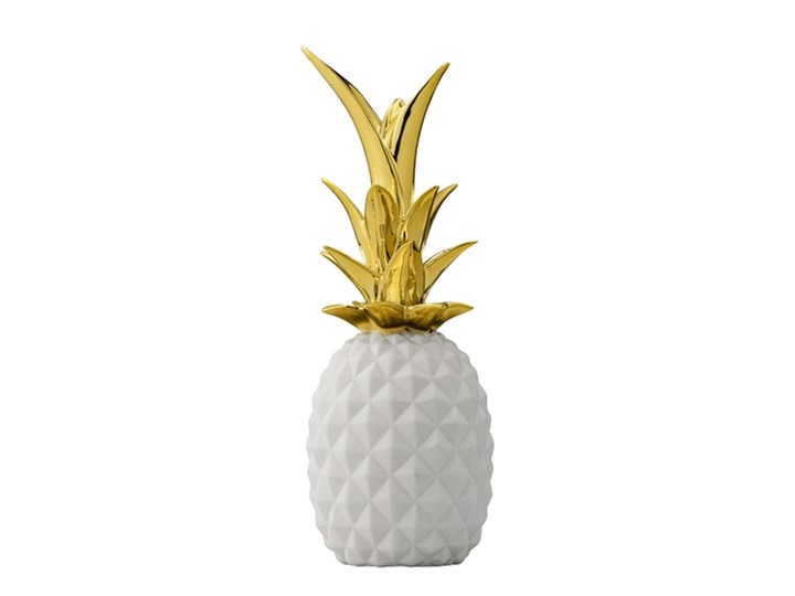 Ananas Bloomingville -biały/złoty