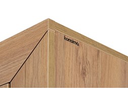 KONSIMO - CALDO Szafa 3d z lustrem dąb naturalny/ KONSIMO. Drewno Głębokość 58 cm Wysokość 218 cm Szerokość 150 cm Styl nowoczesny