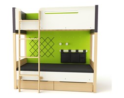Łóżko piętrowe Loft płyta MDF Wysokość 180 cm drewno Styl nowoczesny Styl industrialny